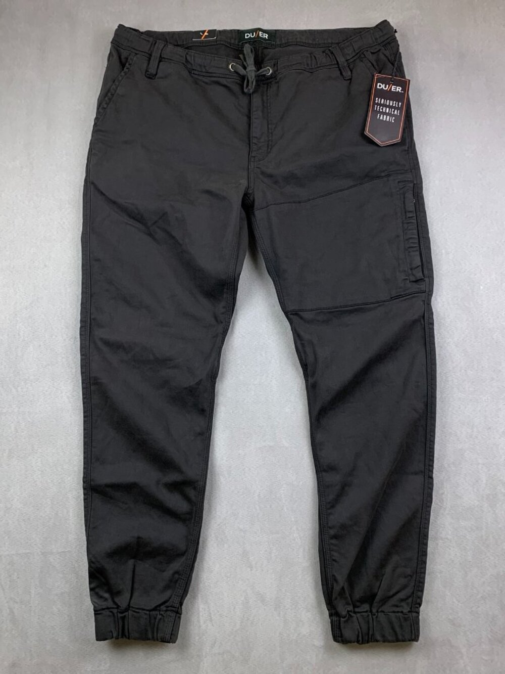 DU/ER Mens Pants 38 Gray N2X Slim Fit No Sweat Jogger Tapered Performance 38x29
